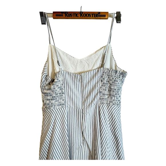 Old Navy Blue Chambray Striped Fit and Flare Cami Dress - Size Large - Picture 5 of 6